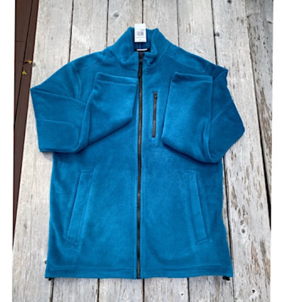 NWT Timberland turquoise fleece jacket, zip, M